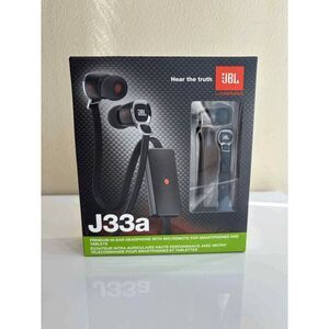 JBL by Harman J33a In-Ear Headphones with Mic and Remote in Black